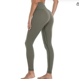 Hawthorn Athletic Extra Long High Waisted Yoga Leggings for Women, Buttery Soft